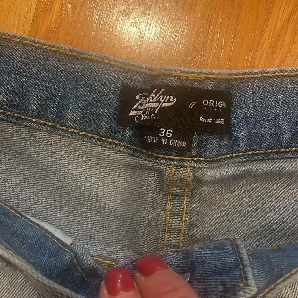 Brooklyn Cloth Distressed Original Jean Shorts - 36